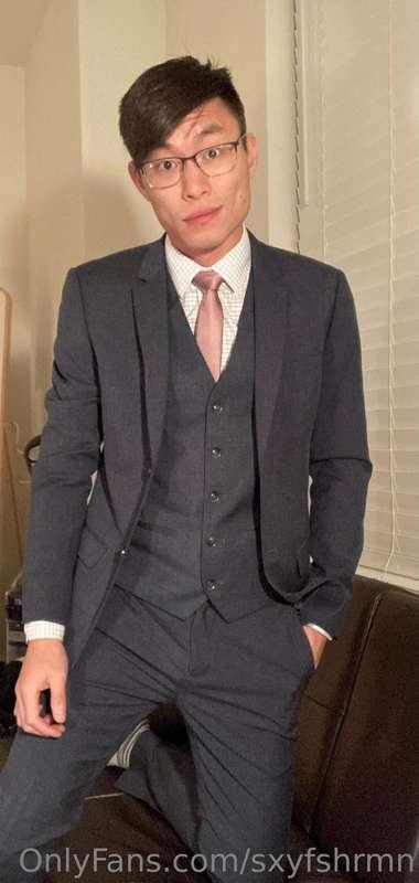 Anyone else get horny in a suit? Got a bit carried away afte..