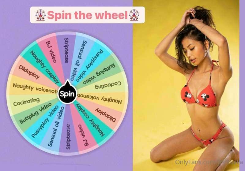 ## SPIN Tԋҽ WHEEL 💕ɯιƚԋ ყσυɾ ρɾιɳƈҽʂʂ 💕

𝗻𝗲𝘄 𝗴𝗮𝗺𝗲 𝗳𝗼𝗿 𝘂𝘀 𝘁𝗼 ..
