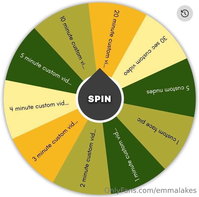 CUSTOM WHEEL -  This wheel is only available this week. Mon-..