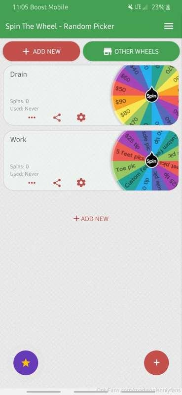 Tip for a spin at the wheel