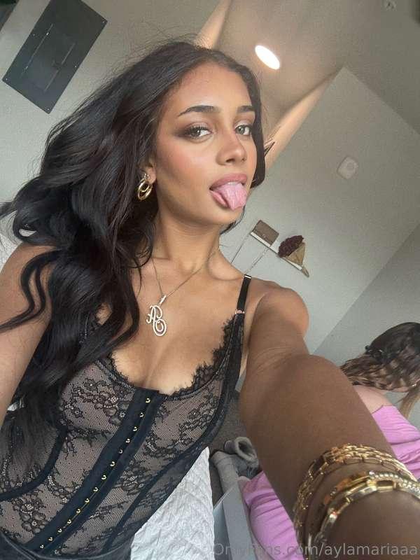 Tongue out ‘cause I’m not done teasing yet 😛