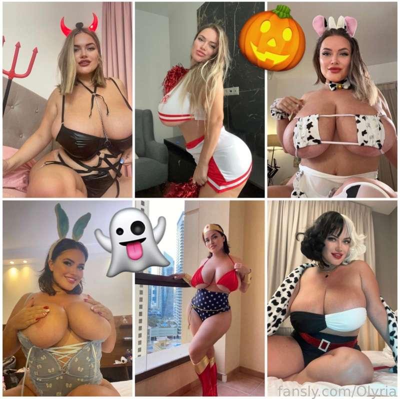Boo! 👻 Halloween weekend starts NOW 😈🎃
Trick or treat? I wanna treat you with my best and sexiest costumes 😍

𝗔𝗹𝗹 𝗵𝗼𝘁 𝗮𝗻𝗱 𝗔𝗟𝗟 𝗙𝗨𝗟𝗟𝗬 𝗧𝗢𝗣𝗟𝗘𝗦𝗦 ❗
▪️ Devil 
▪️ Cheerleader
▪️ Milky girl 
▪️ Bunny
▪️ Wonder Woman
▪️ Cruella 

Tip 39$ to get one video, 69$ for two videos, 89$ for 3 or 150$ for all 6 videos 😍😍

This crazy offer only available till the end of month… hurry up and may all your pumpkins be glowing!! 😛🎃

#boobs #tits #ass #body #sexy #custom #bigboobs #hugeboobs #fyp #lingerie #bigtits #hugetits #cute #bigbody #sexting #milf #hotbrunette #horny #beautiful #bigass #booty #bigbooty #bww #curvy #curves #big