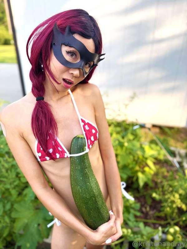 Have you seen zucchini this big? 