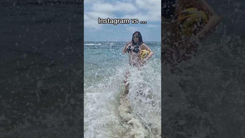 Instagram vs Reality - Beach edition 