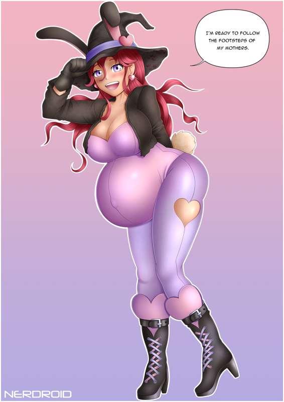 Bunny Witch Scarlet - Commission