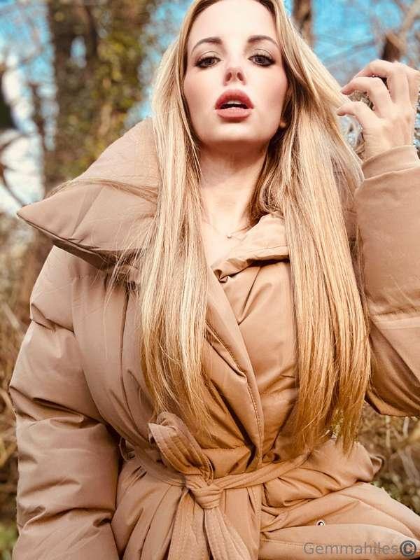 Bundled up, but trust me, what’s underneath is anything but ..