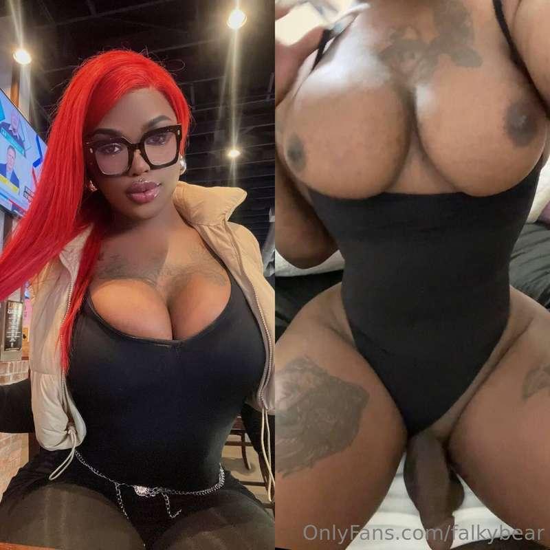 YOU MUST subscribe to my *BIG BLACK DICK & ASS* TS BESTIE 😻 ..