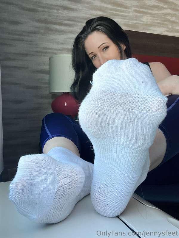 Ready to sniff my after workout sweaty feet?