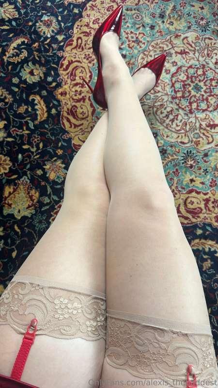 If you really want to adore my legs and feet in these stocki..