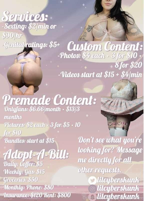 ✨ updated menu!! ✨