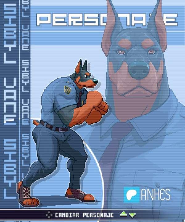 Dobie cop fighter