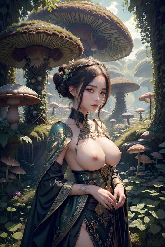 HP059 - 4K Mushroom Druid キノコ ドルイド (55 Images)