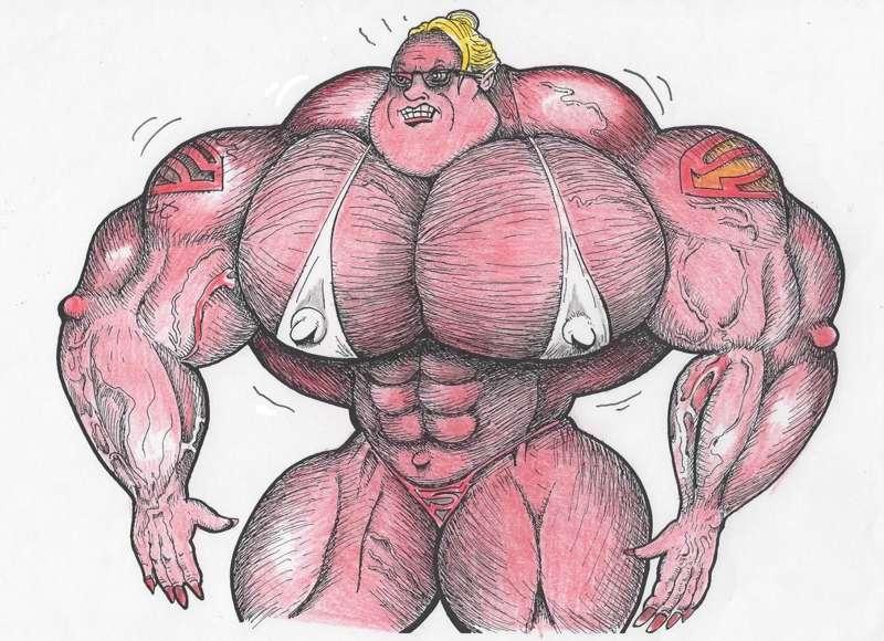 For Halloween: an Angry Alpha, red-hulking out.
