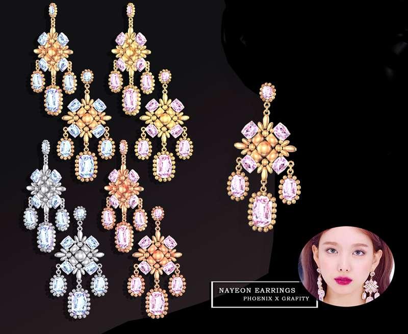 Phoenix X Grafity - Nayeon Earrings