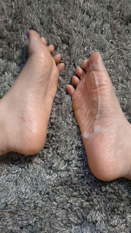Soles with “special” lotion 🫣👣