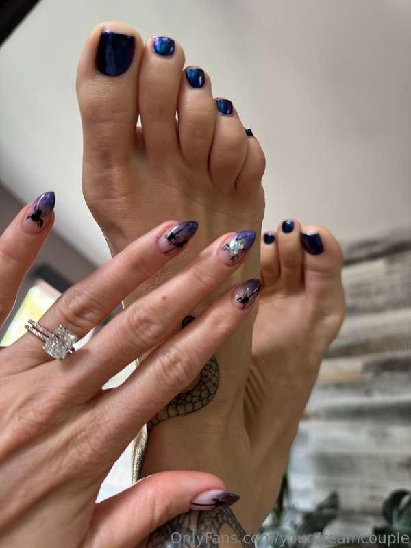 Got my nails and toes done! Care to see what we filmed after..