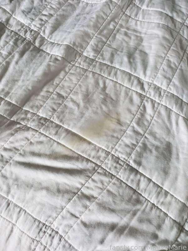 The mess after my 7 orgasms today. Bed was wet.

#wet #wetsheets #dirty #wetspot 

