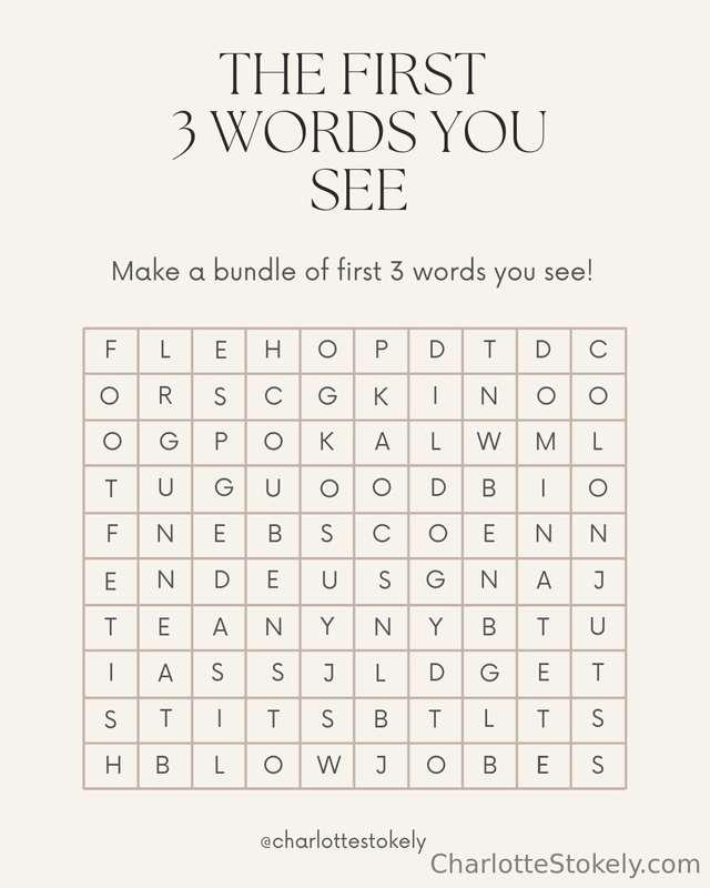 👀 𝐓𝐡𝐞 𝐅𝐢𝐫𝐬𝐭 𝟑 𝐖𝐨𝐫𝐝𝐬 𝐘𝐨𝐮 𝐒𝐞𝐞 = 𝐘𝐨𝐮𝐫 𝐍𝐚𝐮𝐠𝐡𝐭𝐲 𝐁𝐮𝐧𝐝𝐥𝐞👀 Let’s see..