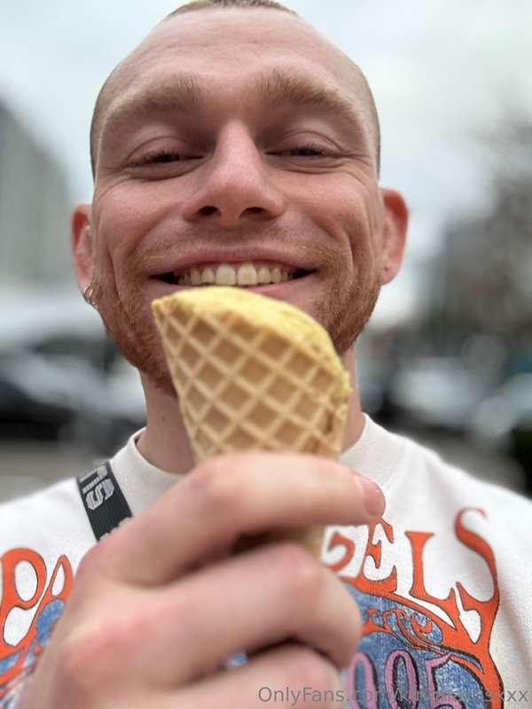 Me or the ice cream? I have a sweet tooth that will probably..