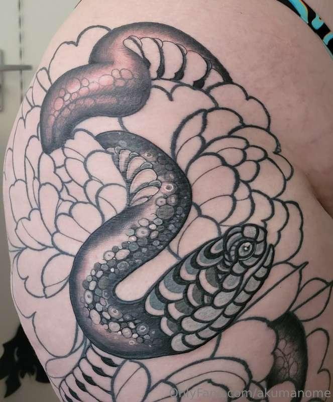 Tattoo progress + scroll for tits