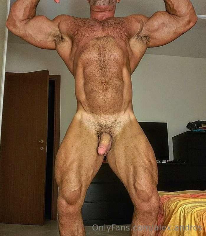 Front and back posing.