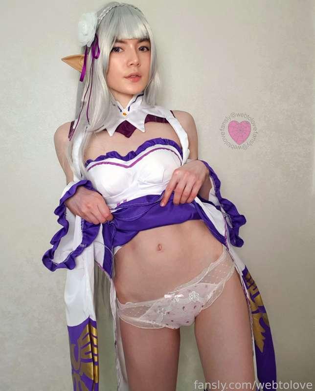 Subaru, can you help me get this off?  I think this #dress is just in the way 😊
#rule34 #elf #cosplay #costume #underwear #lingerie #panties #tease #fyp