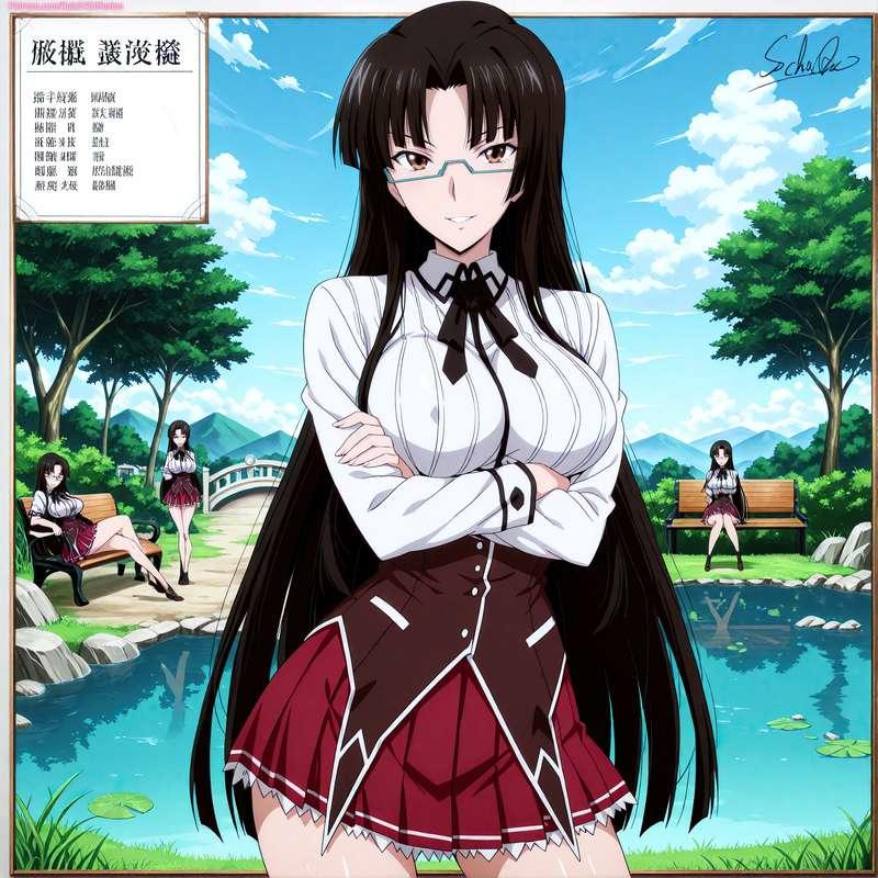 Tsubaki Shinra of Highschool DxD Sexy Poses [Gen 2.5]