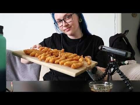 📣 EARLY ACCESS 📣 ASMR Eating Prawn Tempura With Sweet Garlic & Soy Honey Dip 🍤