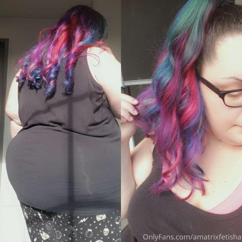 Here is my hair in the sun, I will have a hucow video up at ..