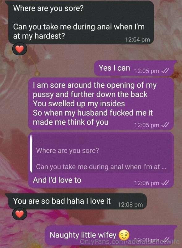 Real conversation with my naughty bull ❤️ Real life hotwifeY..