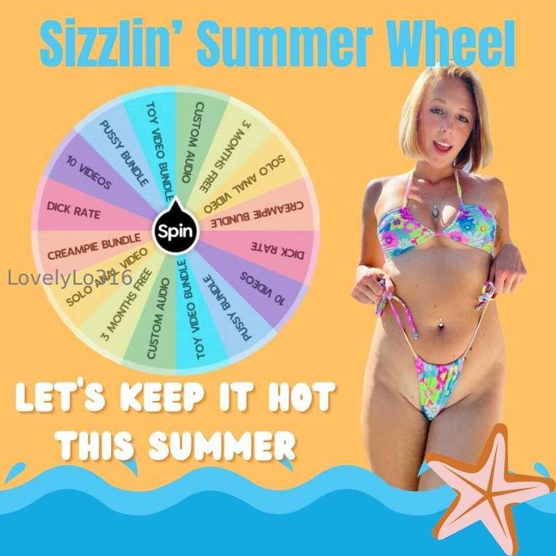 Let's keep it hot 😈🔥 Tip to play!  ⛱️ 1 spin - $10 👙👙 2 spin..