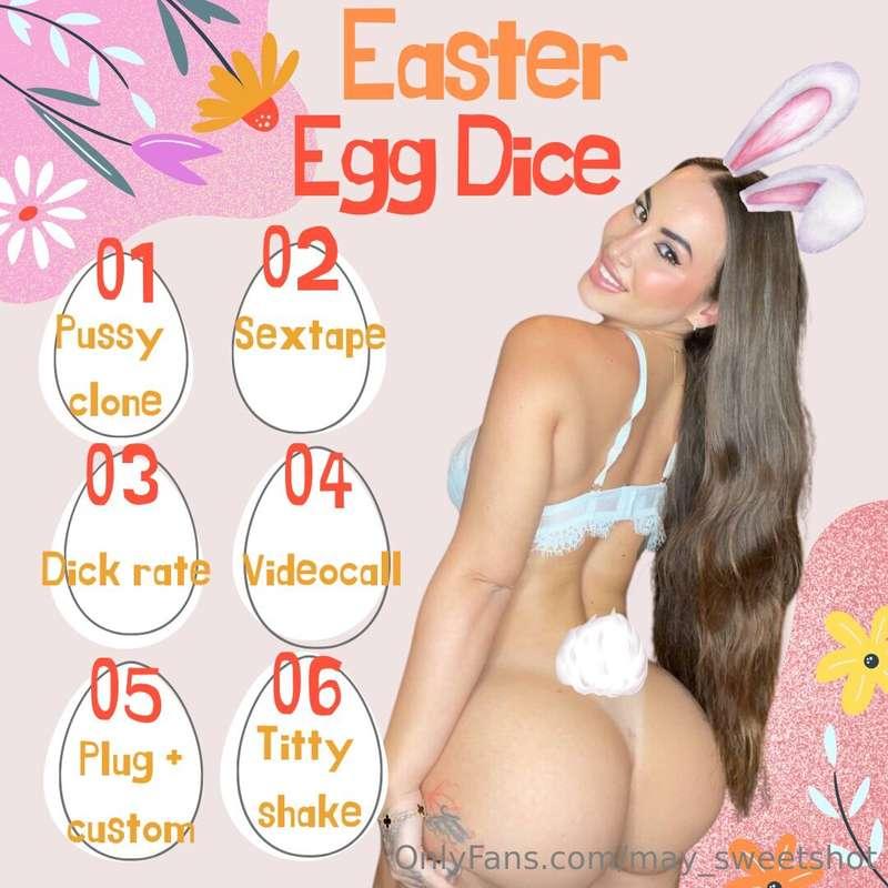 🥚🏵️🍭 EASTER EGG ROLLS 🌷🎁🐰 $7 for 1 Roll 🎲🐰 $10 for 2 Rolls 🎲..