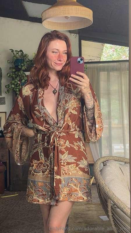 Guess where you can see what I am(not) wearing underneath.....