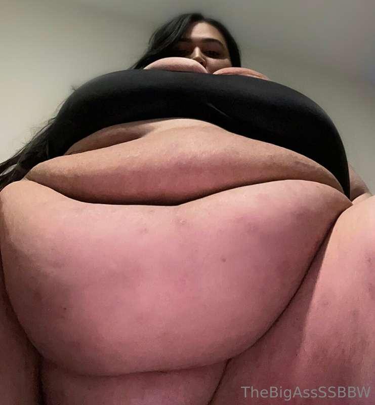 How’s the view from down there? My fupa looking bigger than ..
