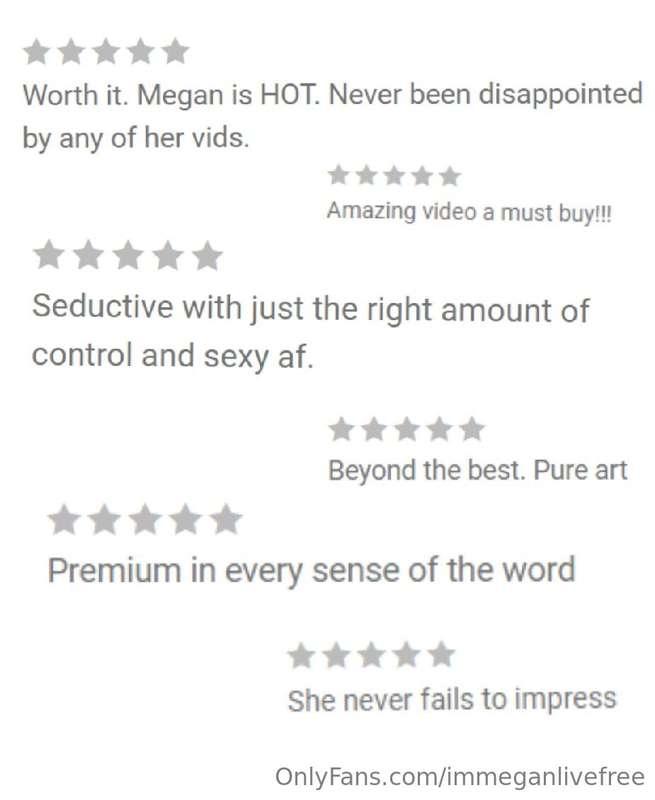 Some of your reviews after watching the exclusive videos ava..