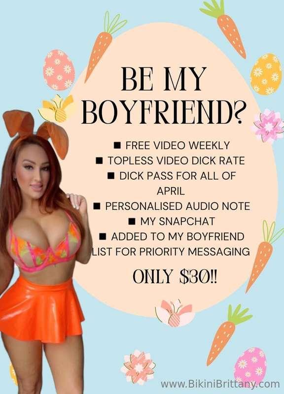 BE MY APRIL BOYFRIEND 💘For ONLY $30, get these benefits ALL ..