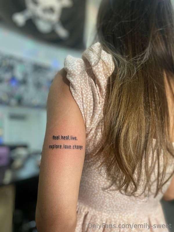 New tattoo! 🥳 what do you think it means to me?