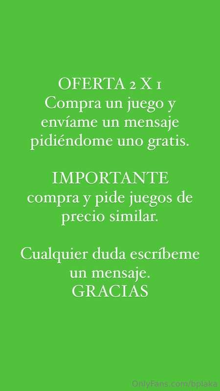 2x1 durante los dos últimos días del mes 