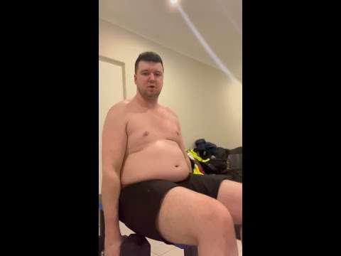 Fatty tries to workout