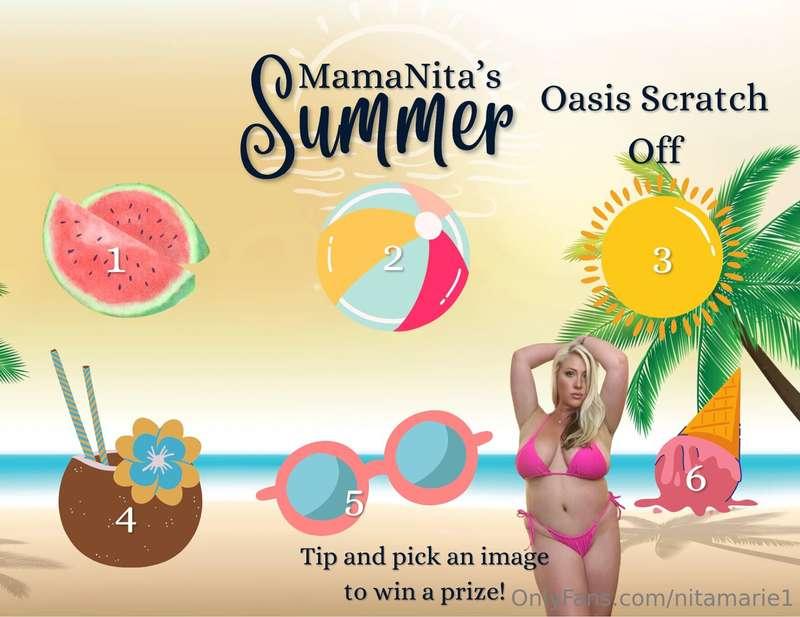 Let's have some summer fun with MamaNita's scratch off oasis..