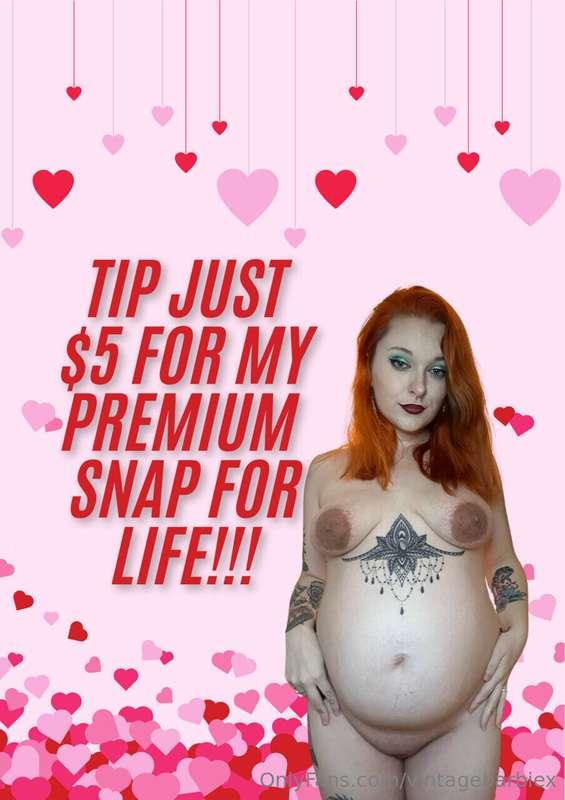 FIRST 2 FANS TO TIP GET MY PREMIUM SNAP FOR ONLY $5