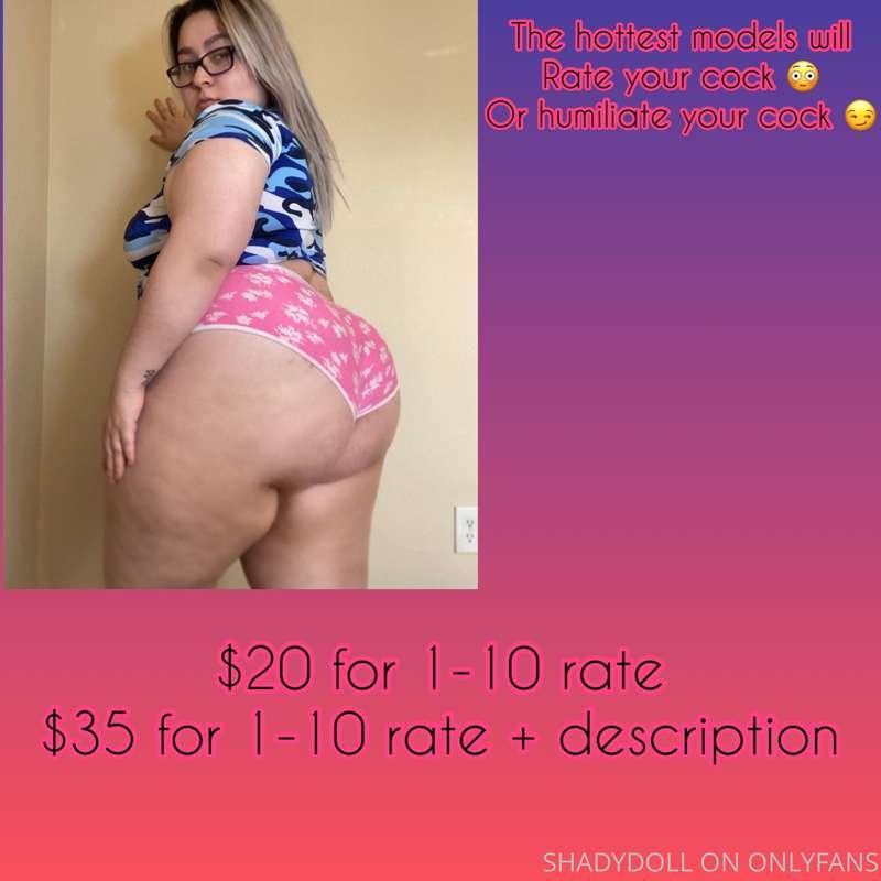 TIP NOW AND GET A COCK RATE FROM ME AND MY BESTIES 😈
$20 tip..