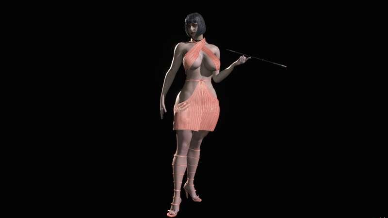 Dimitrescu Crisscross party outfit