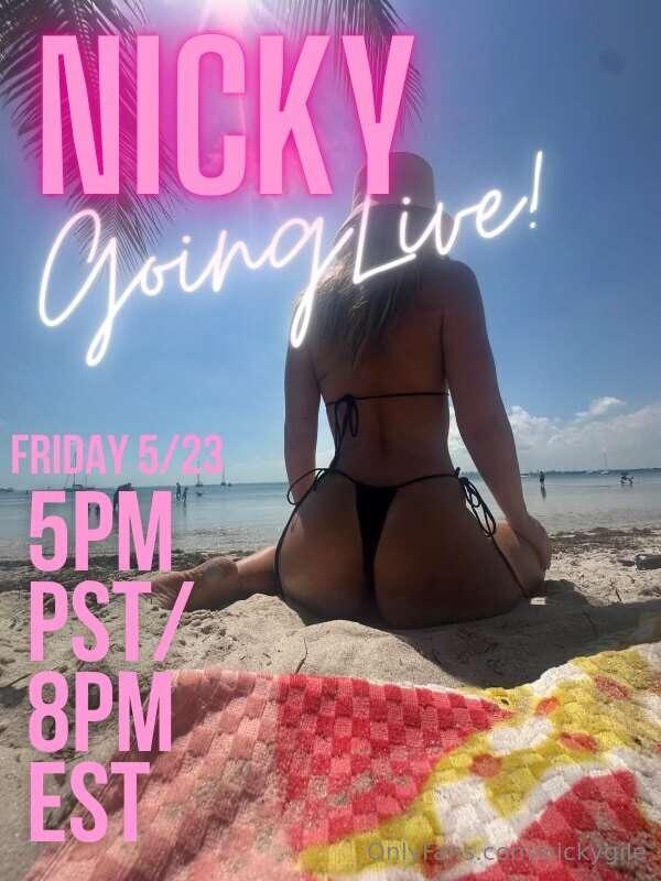 are you coming to my live tonight? 😘