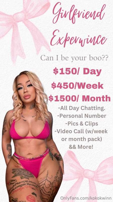 🎀 GIRLFRIEND EXPERIENCE PACKAGES 🎀Bringing Back Everyone’s F..