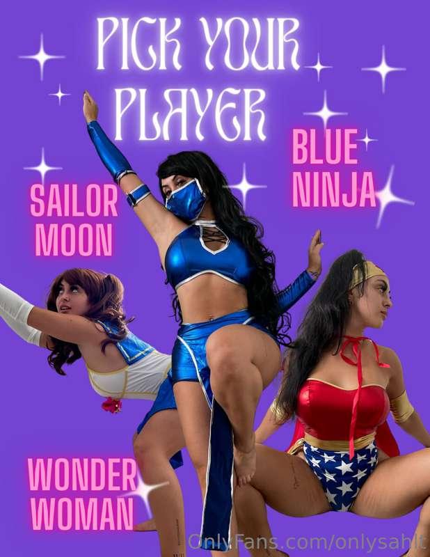 TOLD YOU MY COSPLAY WAS GONNA GO CRAZYYYY!! Pick your player..