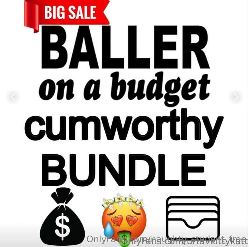 BALLER ⛹️ ON A BUDGET SALE! 🏷️TIP $10 FOR A CUMWORTHY BUNDLE..