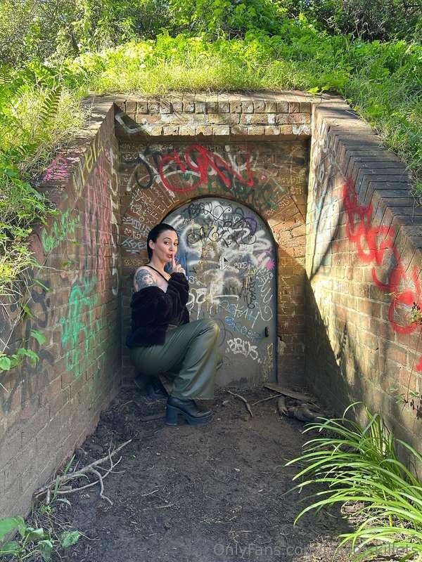 Would you go behind creepy doors with me?