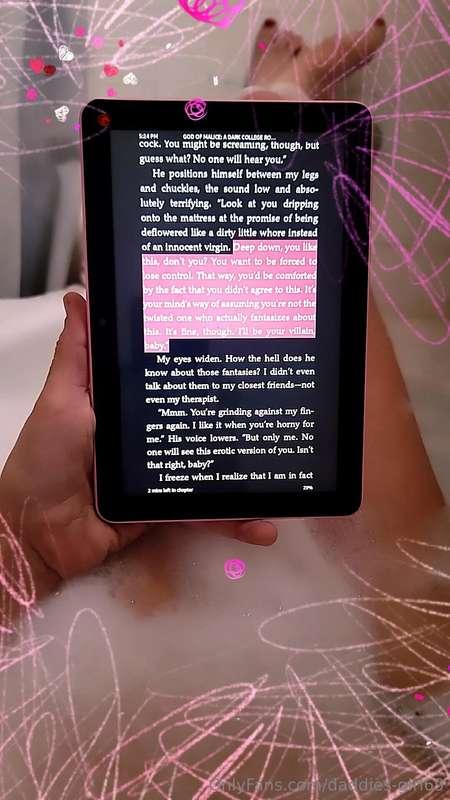 I love reading in the bath