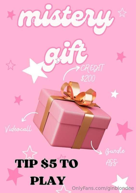 🎁GAME MYSTERY GIFT🎁Tip $5 or $10 You will be lucky to win on..